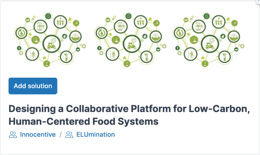 Collaborative platform for low-carbon food systems